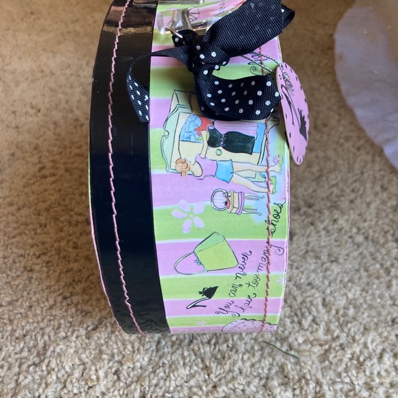 VINTAGE 2003 LADY JAYNE GLAMOUR GIRLS PINK STACKING SUITCASE HINGED w HANDLE EUC - Picture 4 of 13